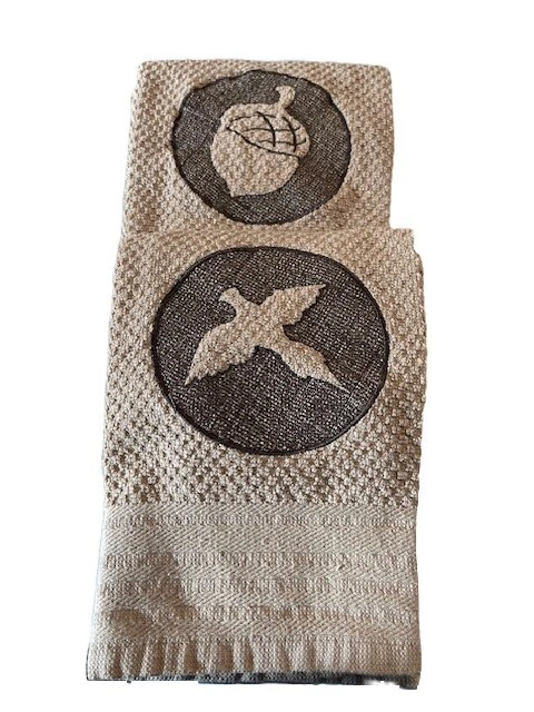 Juego de toallas de cocina rústicas, bellota, decoración faisán, toalla de cocina cabaña campo Foto 2 de 4