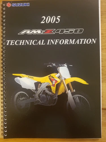 Suzuki 2005 RM-Z450 RMZ Technical Information brochure - FREE POST