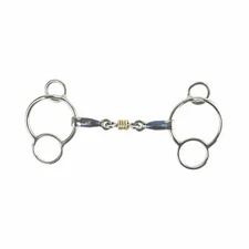 AK Universal Loose Ring Horse Riding Bit Lozenge with Sweat Iron Mouthpiece