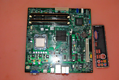 DELL 018D1Y G43T-DM1 LGA755 motherboard with 3Ghz CPU, 4Gb RAM and I/O plate