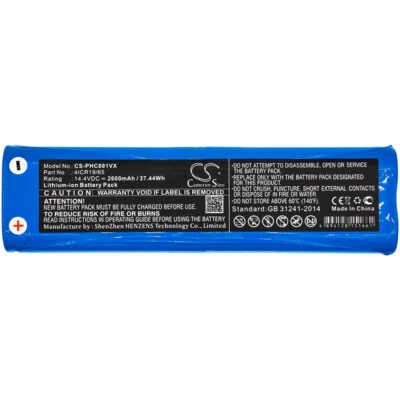 Batterie 2600mAh type 4ICR19/65 Pour Philips FC8816 FC8820 FC8810 FC8830 FC8832 - Photo 1/3