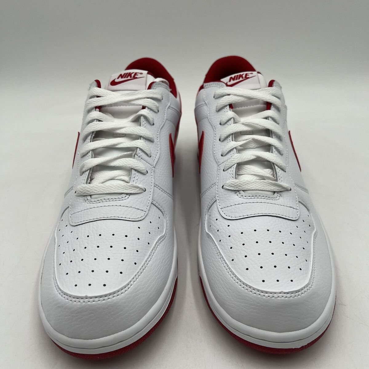 Nike Men's Size 13 Big Nike Low Red White Casual Sneakers Nike Men's Size 13 Big Nike Low Red White Casual Sneakers