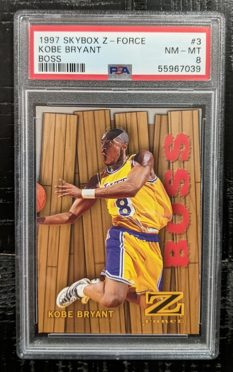 1997 Skybox Z-Force Kobe Bryant BOSS PSA 8 NM-Mint #3 ROOKIE