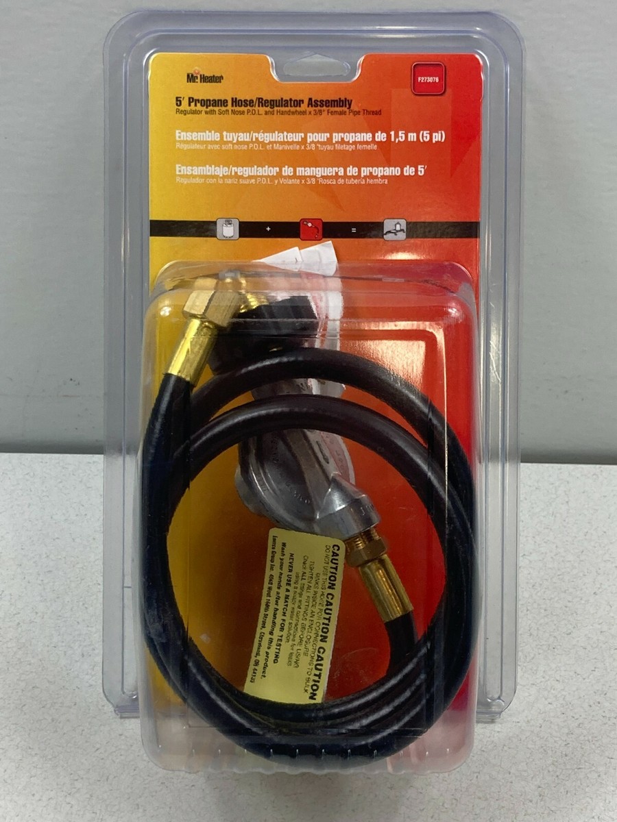 Mr. Heater 5-foot Propane Hose u0026 Regulator Assembly w/Soft Nose POL Hand  Wheel 89301730762 | eBay