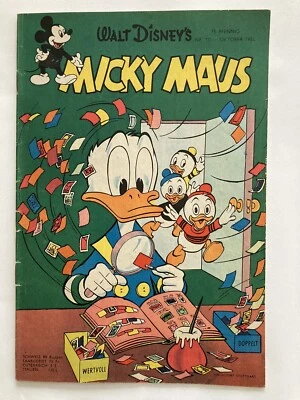Micky Maus Nr.10, Oktober 1954, Ehapa-Verlag, Zustand 2 - Bild 1 von 4