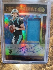 2022 Illusions First Impressions Matt Corral Rookie Patch Auto #5/125 Panthers 