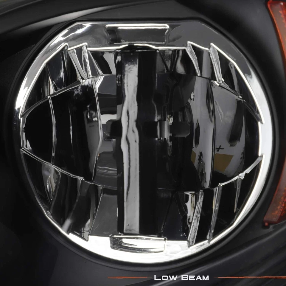 Faro de haz alto/bajo LED negro lado del conductor izquierdo para camión Volvo VNL 2014-2017 Foto 2 de 4