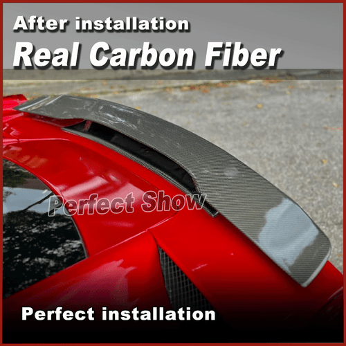 Für Ferrari 458 2010-15 Carbon Heckspoiler Abrisskant Flügel Rear Spoiler Lippe - Bild 3 von 11
