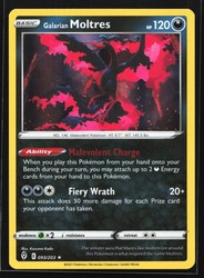 Galarian Moltres 093/203 Evolving Skies Holo Rare
