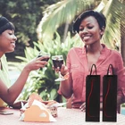 Felt Wine Bottle Tote 15.35in Reusable w Rope Handle, Wine & Beer Bottles 12pcs photo 4