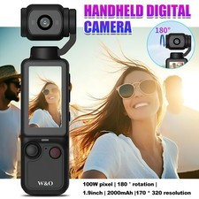 HD WiFi 180° Rotation Handheld Sports Cam Vlog Camera Pocket Action Camera DV UK