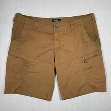 511 Tactical Apex Cargo Shorts Mens 44x11 Khaki Stretch Zip Pockets Outdoor