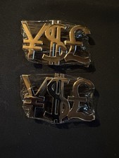 NEW - Y E Belt buckle male/female lot silver color