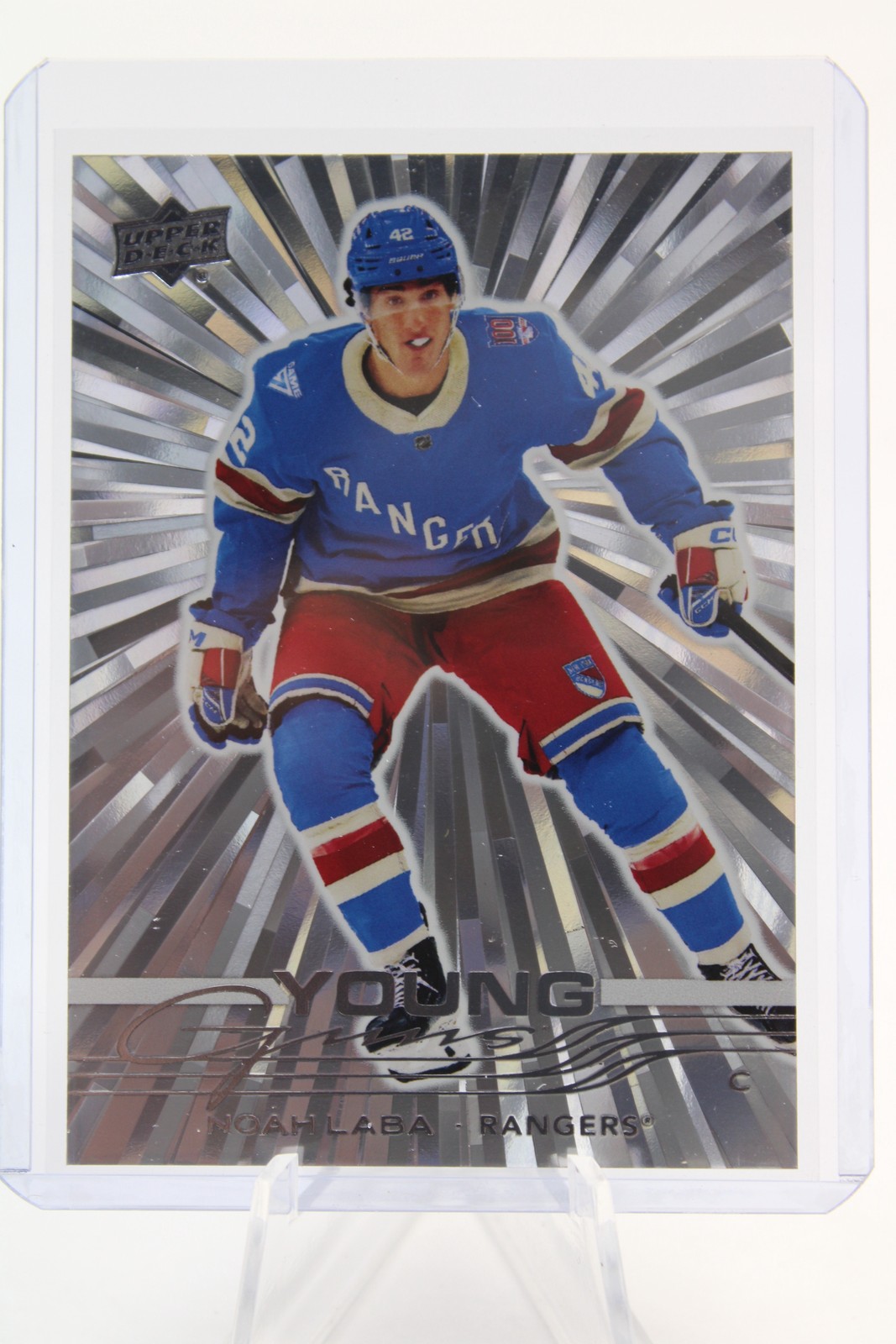 2025-26 Upper Deck #463 Noah Laba Outburst Silver