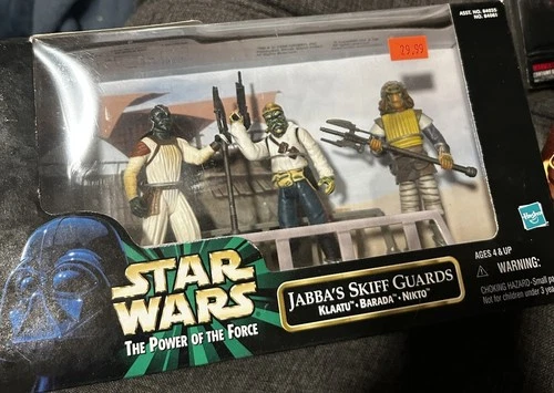 Vintage 1998 Hasbro Star Wars the Power of the Force JABBA’S SKIFF GUARDS(1 set)