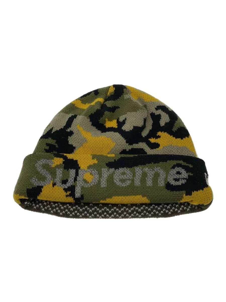 Supreme NEUF 22AW SPLIT BEANIE Casquette Acrylique Multicolore Camouflage
