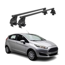 Menabo Dachträger Grundtäger für Ford Fiesta 2013-2017 50kg Stahl Schwarz 2 tlg