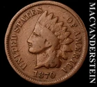 1870 Indian Head Cent - Scarce  Semi-key  Better Date  No Reserve  #L6657