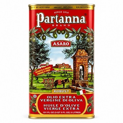 Partanna Robust Extra Virgin Olive Oil 3L Tin, Product of Italy
