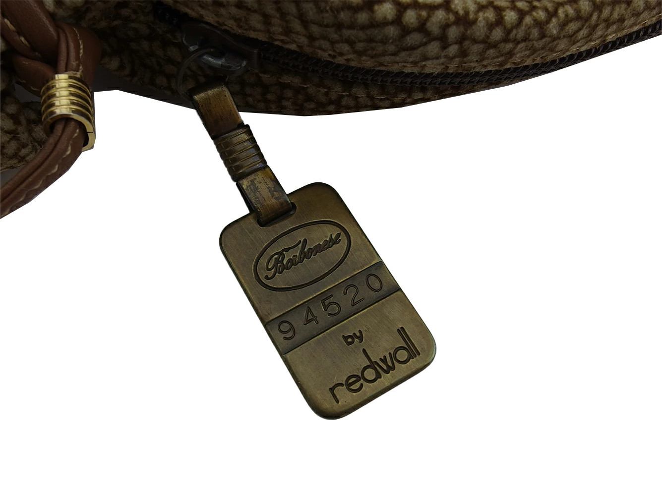 Monthly Borbonese BORBONESE Shoulder Bag with Pattern redwall tag Beige Brown — image 9