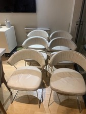 Calligaris New York White Dining Chairs Set of 6