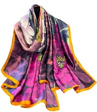 Womens 100 Large Mulberry Silk Scarf Long Satin Scarf Fashion Lightweight Wraps