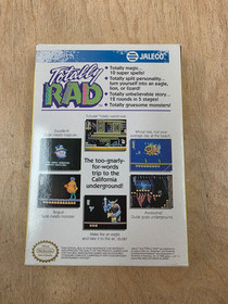 Totally Rad Complete Nintendo NES Good Condition Fast Shipping