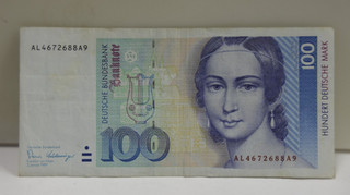 1989 German 100 Deutsche Mark VF Banknote