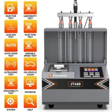 FOXWELL JT400 Ultrasonic Fuel Injector Cleaner Auto Test GDI EFI 4 Cylinder