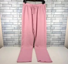 Jennifer Lauren Sweatpants Womens XL Pink Pull-On Drawstring Lounge Thick Soft