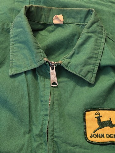 Vintage John Deere Jacket Louisville KY Sportswear Medium Green Embroidered 70s - Picture 8 of 10