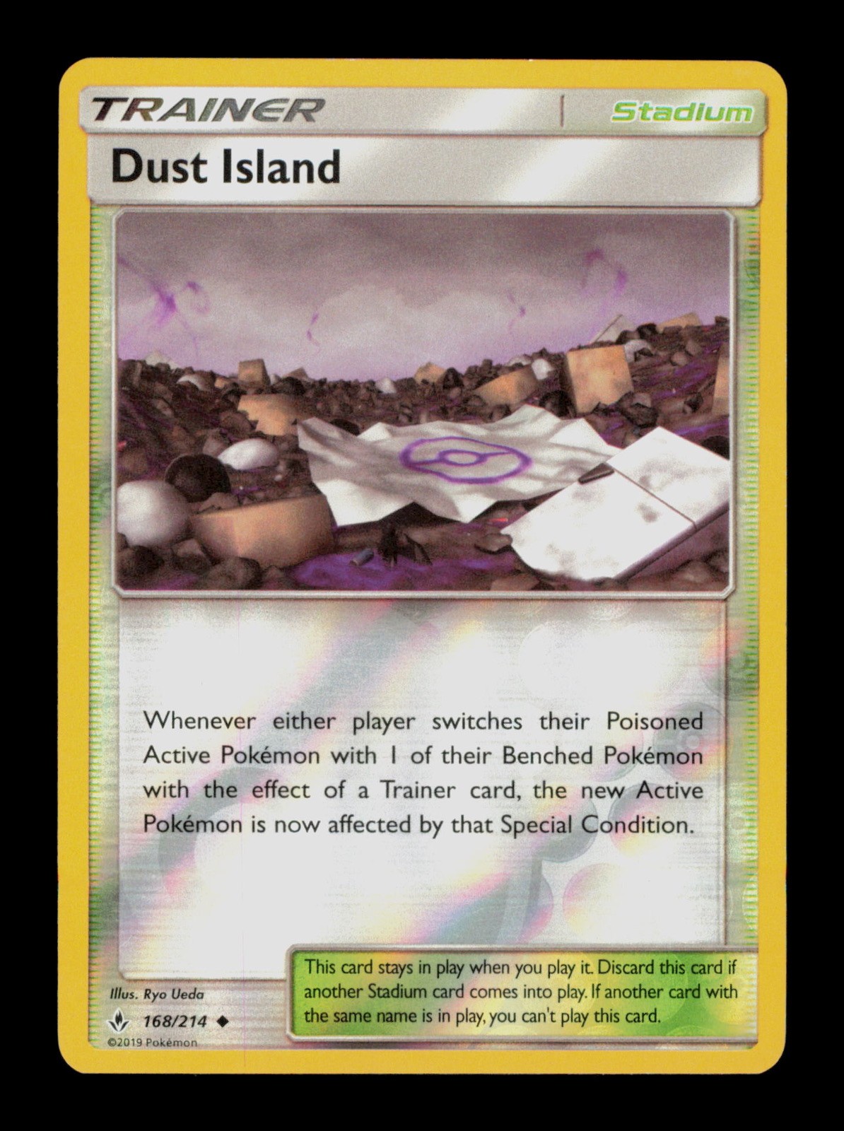 Dust Island 168/214 Pokemon Unbroken Bonds Holo Trading Card TC