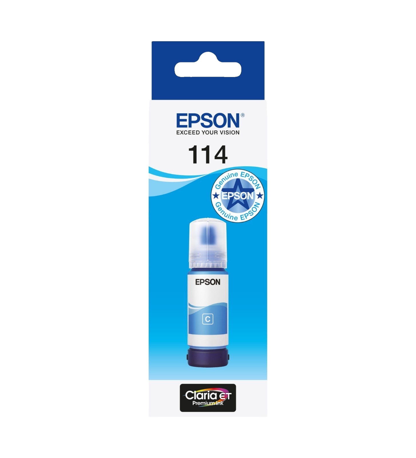 114 EcoTank Cyan ink bottle - Image 2