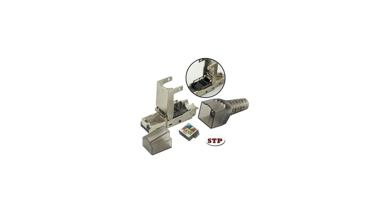 RJ45 Cat.6A STP Modular Connector Tool-Free IWP-8P8C-CAT6AS