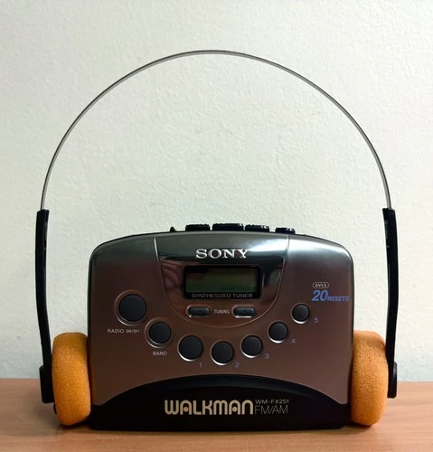 Sony Walkman WM-FX251 Cassette Player & AM/FM - New Drive Belt - Reconditioned