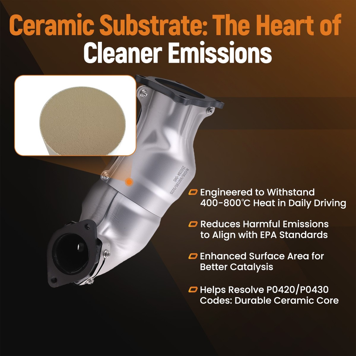 Direct Replacement Catalytic Converter for Subaru WRX 2.0L Direct
