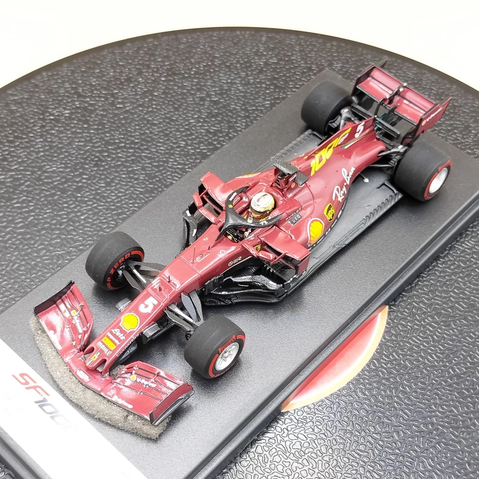 Look Smart BBR 1/43 Ferrari SF1000 #5 Tuscany GP 2020 Sebastian Vettel LSF1032 - Image 3 of 4