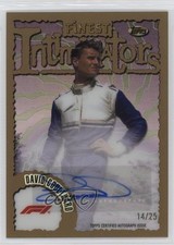2024 Topps Finest Formula 1 Gold Refractor 14/25 David Coulthard #DCO Auto 1k2m