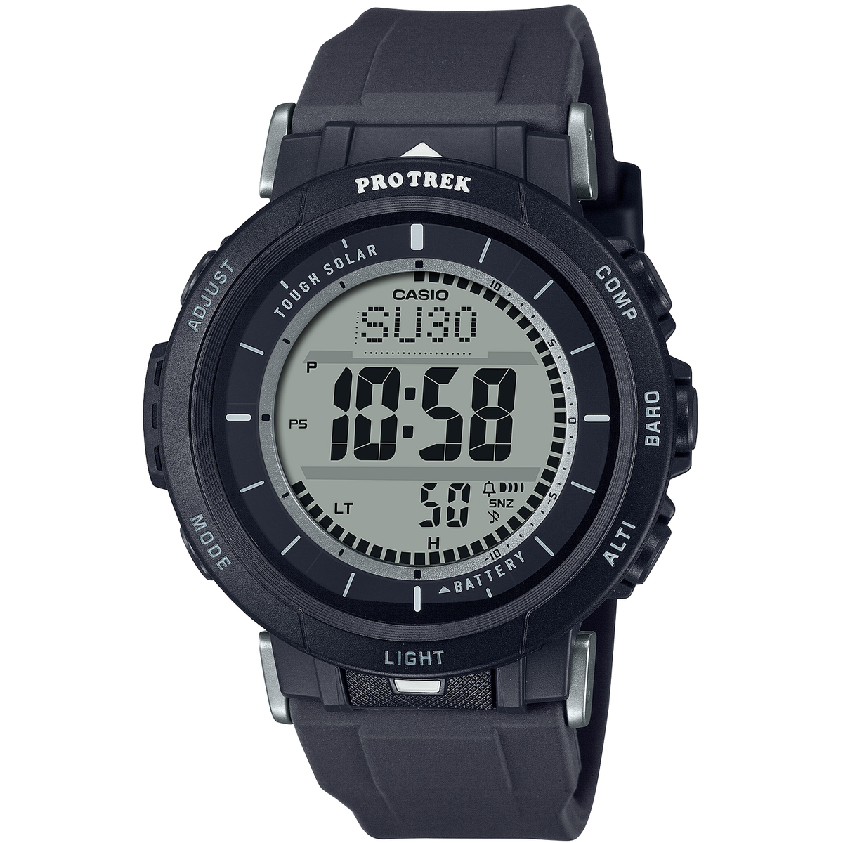 プロトレック PRG-30-1JF タフソーラーPRO TREK CASIO PRO TREK PRG-30-1JF Climber Line Solar Digital Watch Black