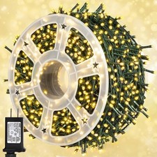 164Ft 500 LED Christmas Lights, Waterproof 8 Twinkle with Memory Functions Ch...