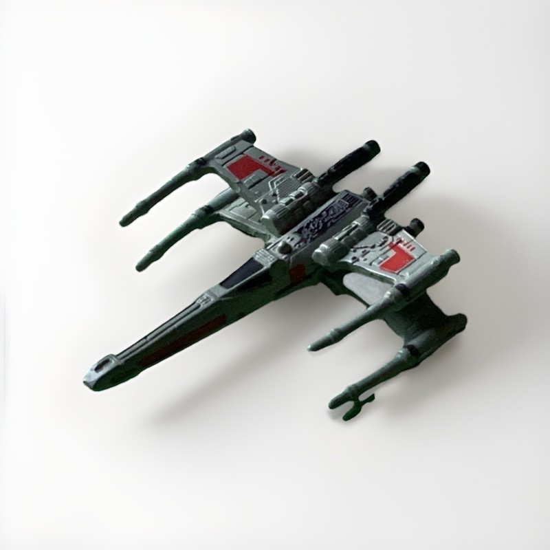 Micro Machines STAR WARS X-WING 1993 LFL Silver StarFighter Aircraft Vintage