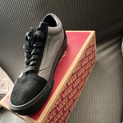 VANS Old Skool Black Gray Canvas Suede Casual Sneakers Lace Up Men