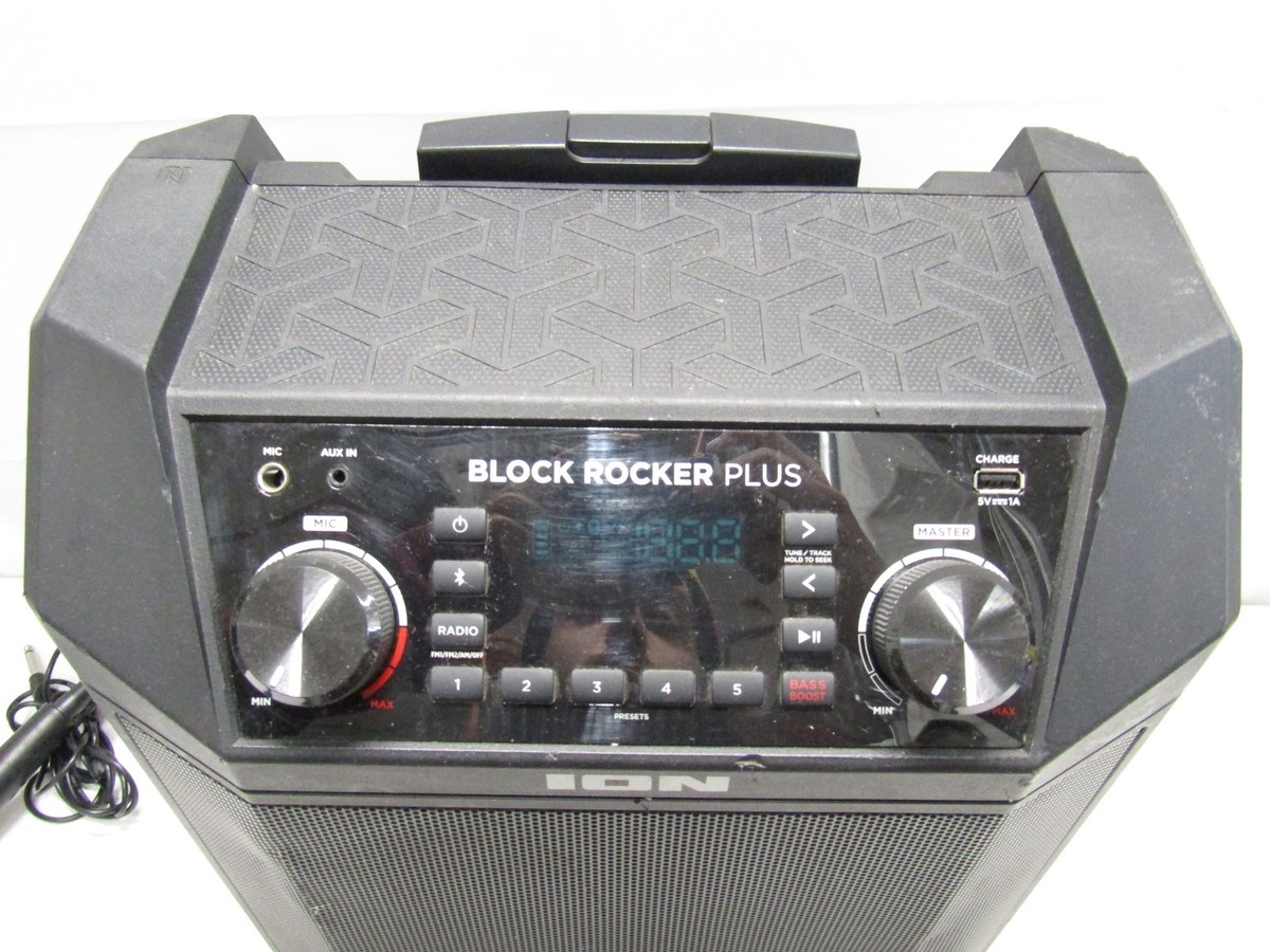 ION Audio Block Rocker Plus Portable Rechargeable Speaker w