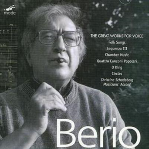 Luciano Berio Great Works for Voice, Folk Songs Etc (CD) Album