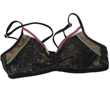 NWT Next Marbled 34 B/C Cup Ruched Strappy Scoop Bikini Swim Top 109477