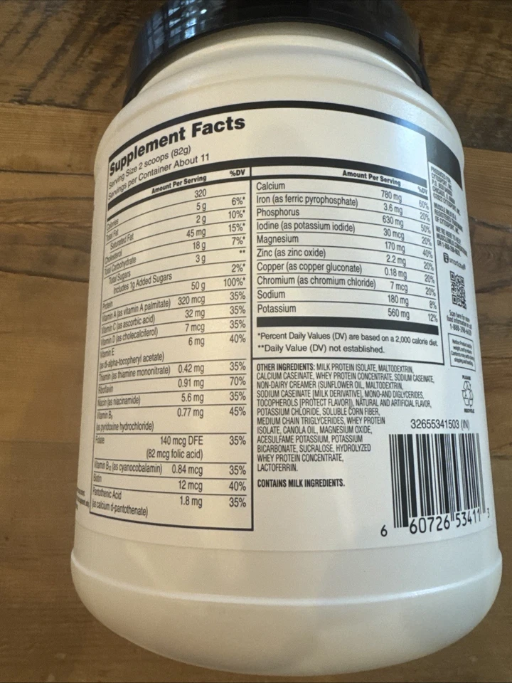 Pro Series Proteína en Polvo Leche Muscular 2lbs 50g Proteína Exp 5/26 Foto 3 de 3