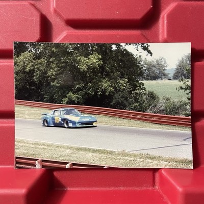 IMSA Event Mazda RX 7 Race Car 4 7/8 x 3 1/2 Photograph Vintage 1980s