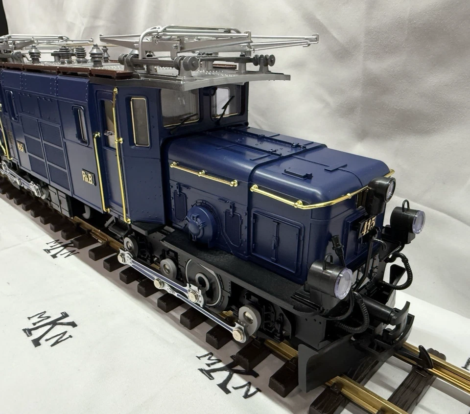 LGB 24402 Alpine Classic Crocodile BLUE #415 Locomotive G Scale NIB MINT - Image 4 of 4