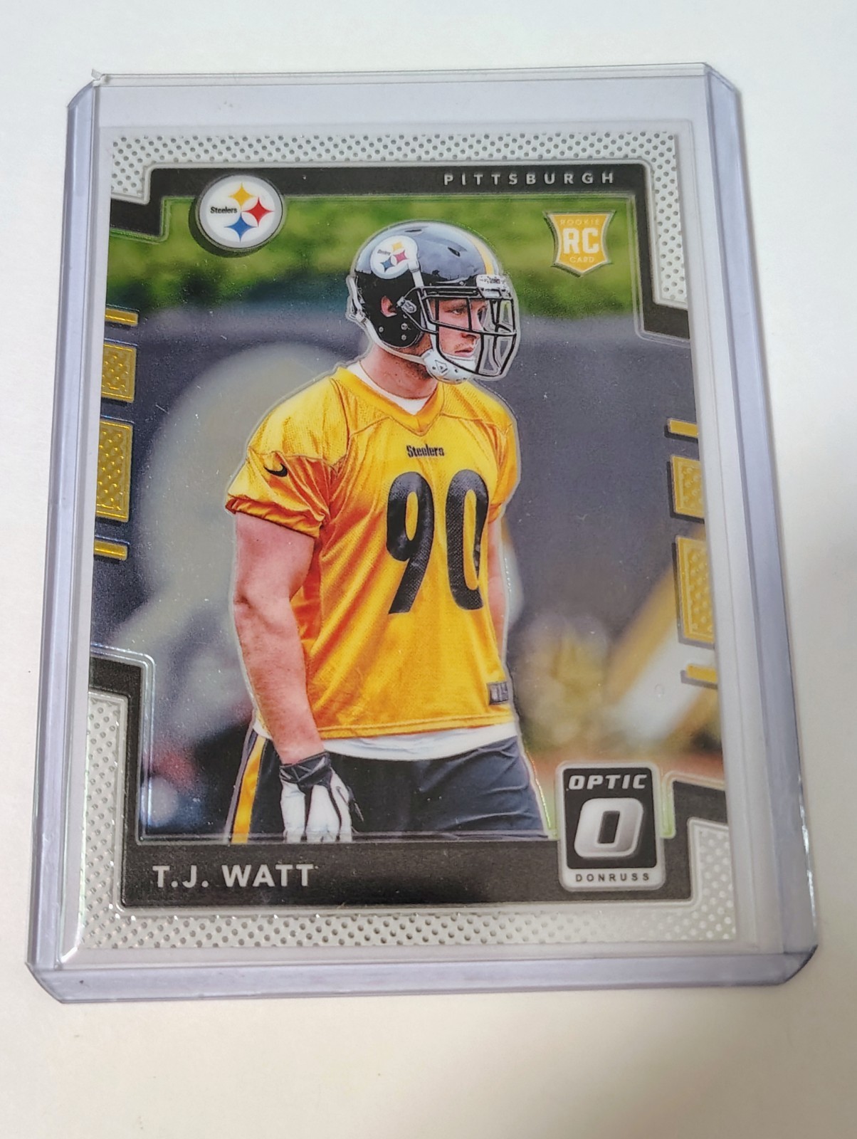 2017 Panini Donruss Optic Rookie T.J. Watt #122 Pittsburgh Steelers NFL Card
