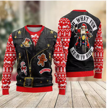 Santa Claus I Do It For The Ho  s Ugly Christmas Sweater, Funny Santa Ugly Xmas